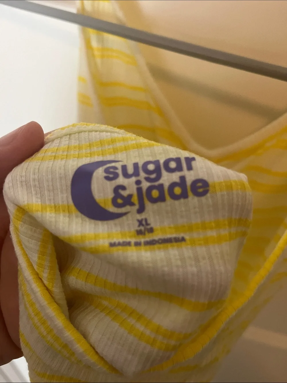Yellow Striped Girls' Halter Top - Sugar & Jade